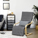 Graphite Grey Wooden Relaxer Chair with Adjustable Footrest - Green4Life