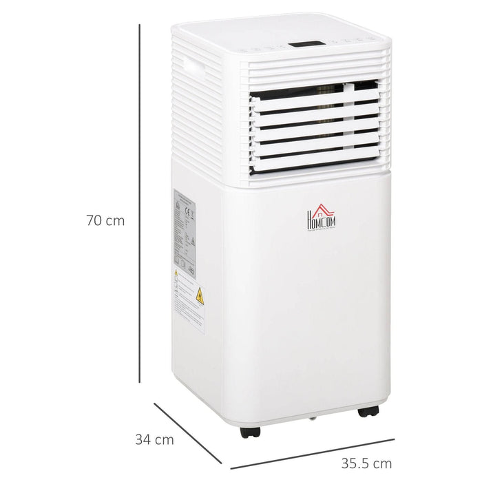 4-In-1 Portable Air Conditioner 9000BTU, Cooling, Dehumidifying,Ventilating, with Remote & LED Display - White - Green4Life