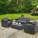 4-Seater Rattan Sofa Set - Grey - Outsunny - Green4Life