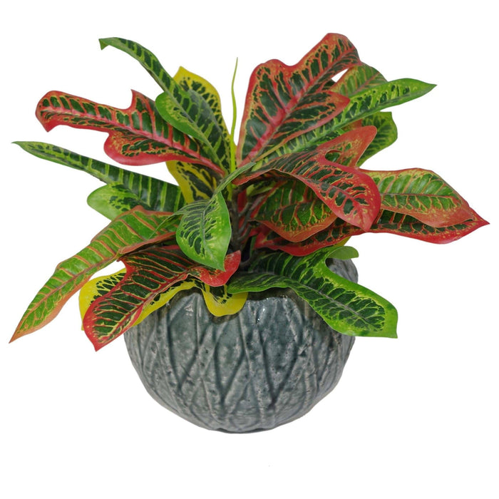 40cm Multicoloured Codiaeum Artificial House Plant - Green4Life