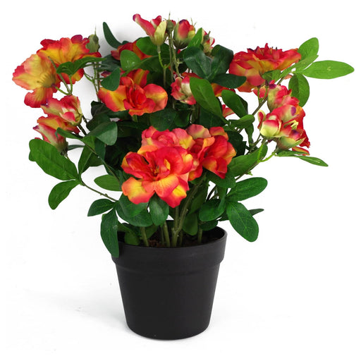 40cm Pink Orange Artificial Rhododendron Plant - Green4Life