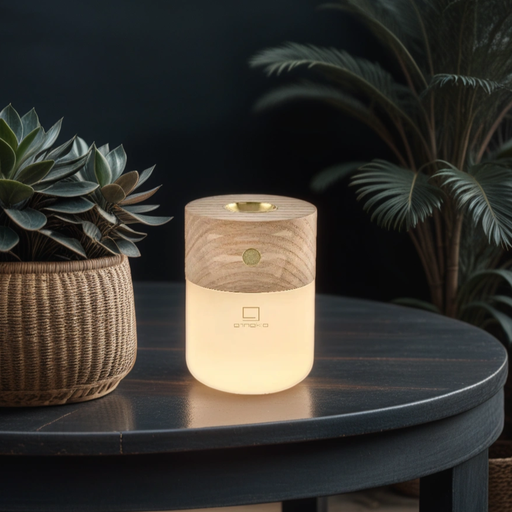 Smart Diffuser Lamp - Natural White Ash Wood - Green4Life