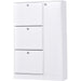 Shoe Storage Cabinet with 4 Compartments - White - Green4Life