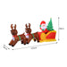 Inflatable Santa with Sleigh & Reindeers - Green4Life