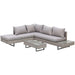 5-Seater Corner Sofa Rattan Set with Glass Tables - Grey - Outsunny - Green4Life