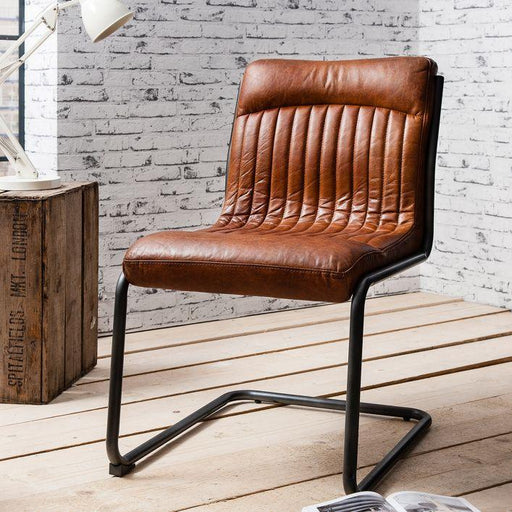 Milan Leather Chair - Brown (Premium Collection) - Green4Life