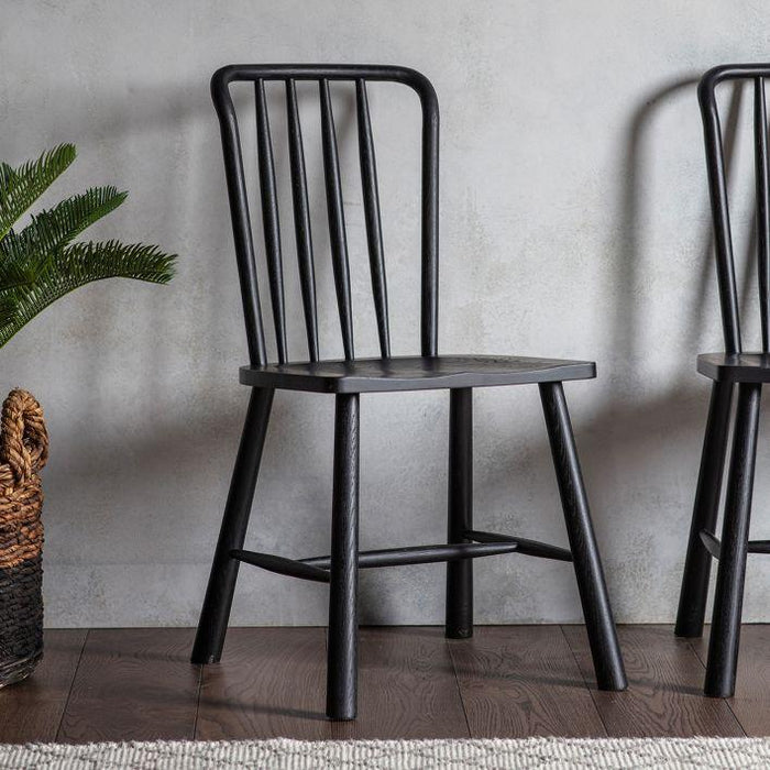 Set of 2 Hampton Dining Chairs - Black (Premium Collection) - Green4Life