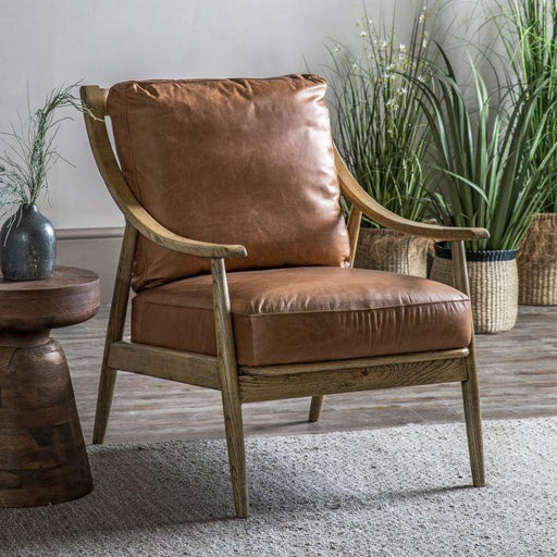 Ravello Armchair - Brown Leather (Premium Collection) - Green4Life