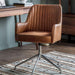 Edison Swivel Chair - Vintage Brown Leather (Premium Collection) - Green4Life