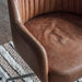 Edison Swivel Chair - Vintage Brown Leather (Premium Collection) - Green4Life