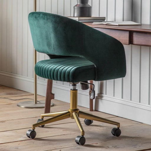 Anderson Swivel Chair - Green Velvet (Premium Collection) - Green4Life