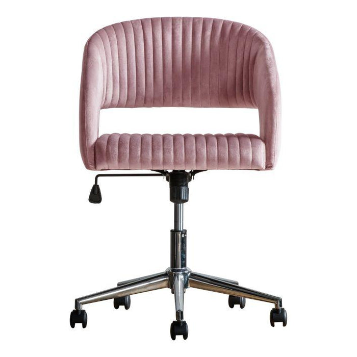 Anderson Swivel Chair - Pink Velvet (Premium Collection) - Green4Life