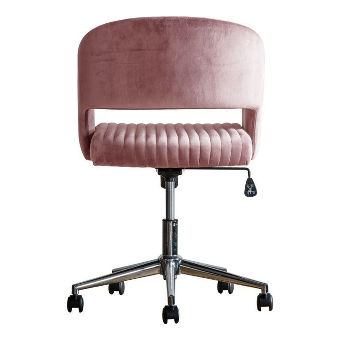 Anderson Swivel Chair - Pink Velvet (Premium Collection) - Green4Life