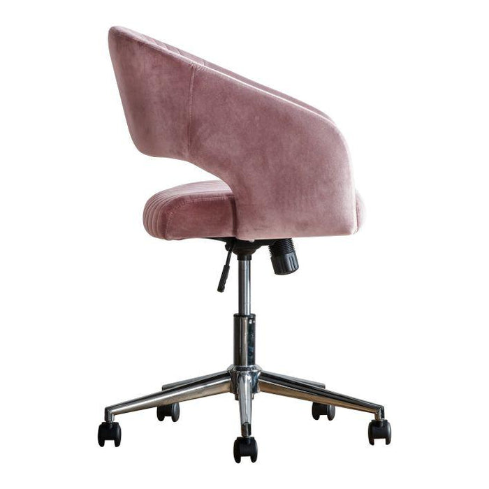 Anderson Swivel Chair - Pink Velvet (Premium Collection) - Green4Life