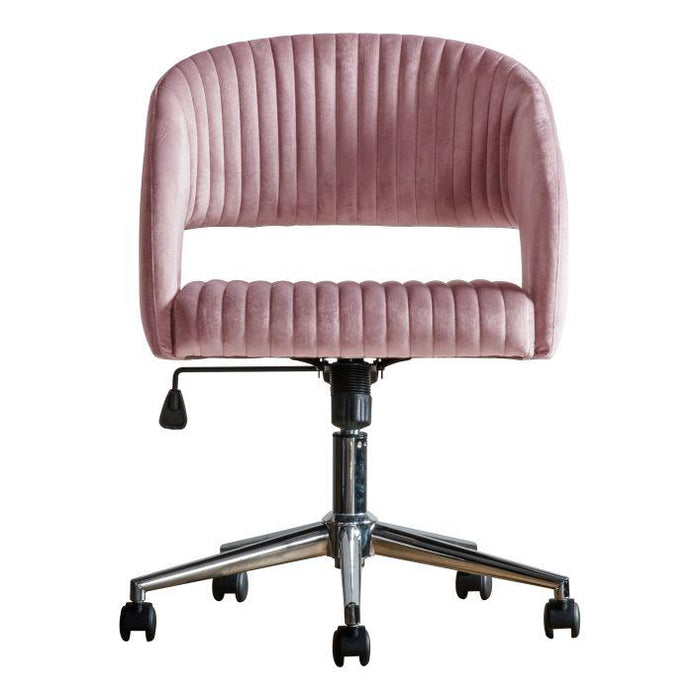 Anderson Swivel Chair - Pink Velvet (Premium Collection) - Green4Life