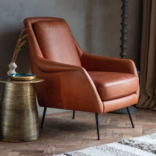 Winston Armchair - Brown Leather (Premium Collection) - Green4Life