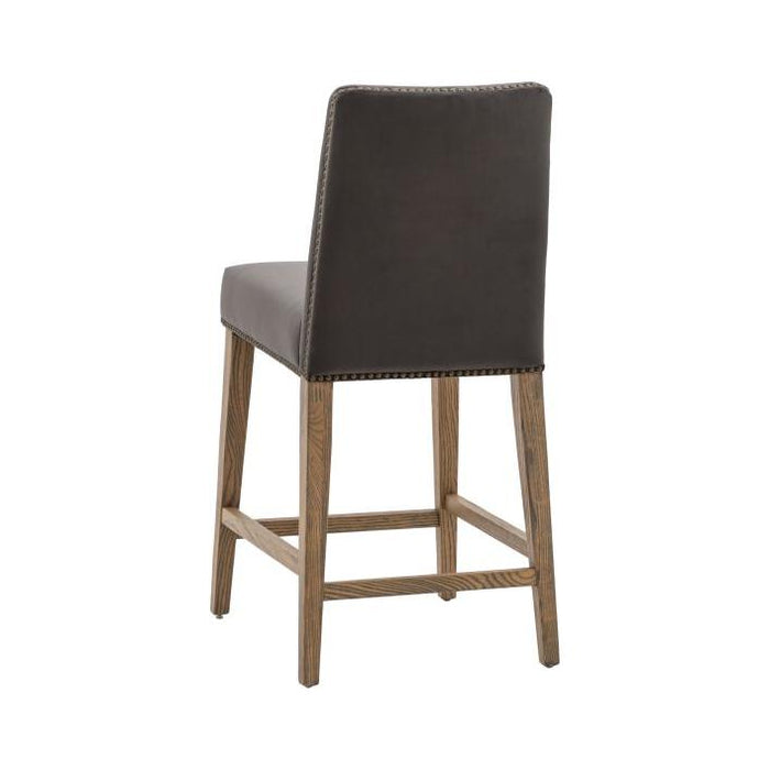 Set of 2 Juno Bar Stools - Mouse Velvet (Premium Collection) - Green4Life