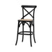 Set of 2 Cafe Stools with Rattan - Black (Premium Collection) - Green4Life