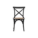 Set of 2 Oakwood Chairs with Rattan Seats - Black (Premium Collection) - Green4Life