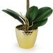 50cm Purple and White Artificial Phalaenopsis Orchid with Gold Pot - Green4Life