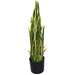 55cm Artificial Sansevieria Yellow Green Indoor Plant - Green4Life