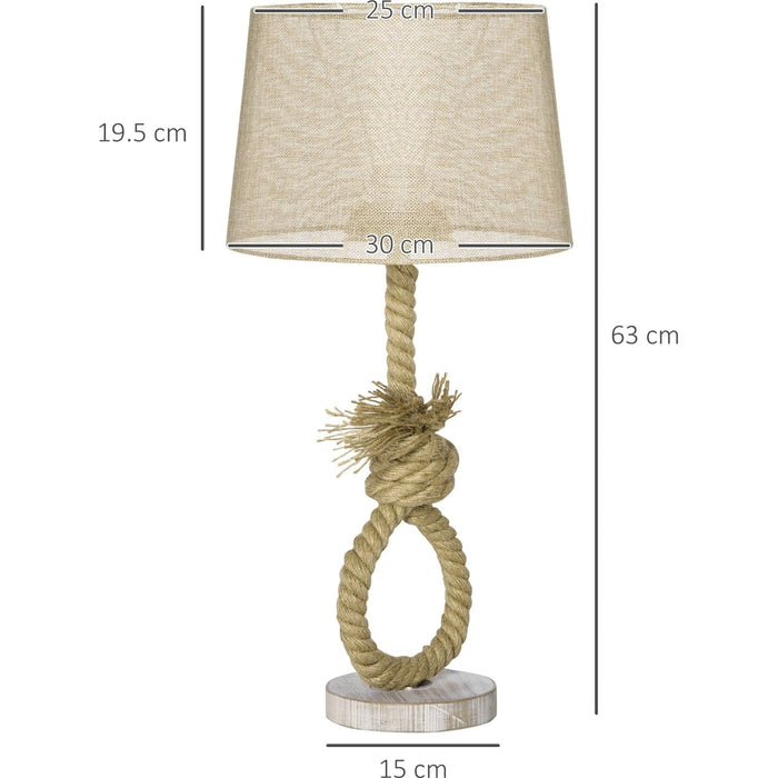 Nautical Knotted Rope Table Lamp - Green4Life