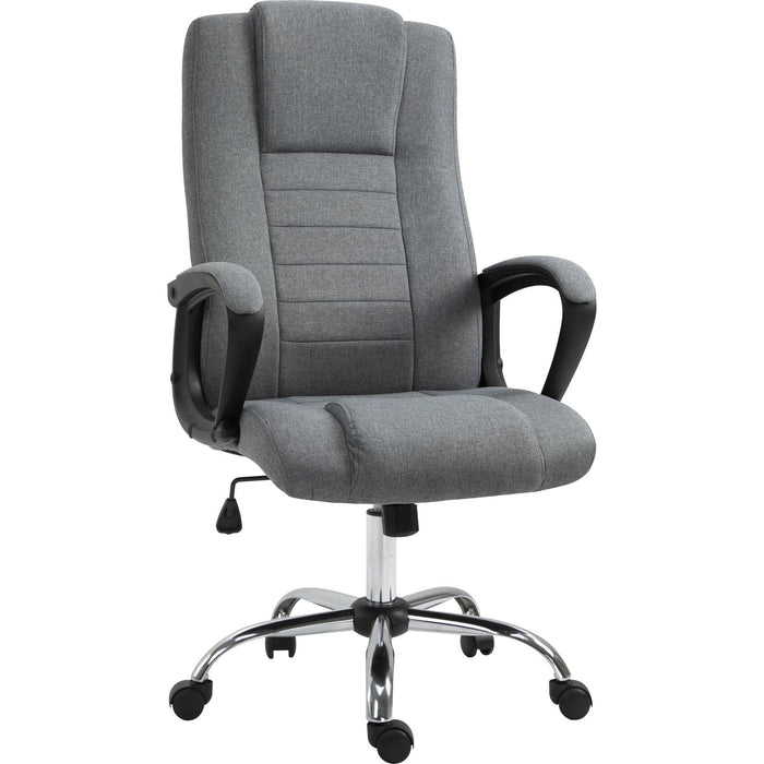 Vinsetto High Back Reclining Office Chair with Adjustable Height - Grey - Green4Life