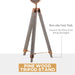 Industrial Style Tripod Floor Lamp - Grey and Rose Gold - Green4Life