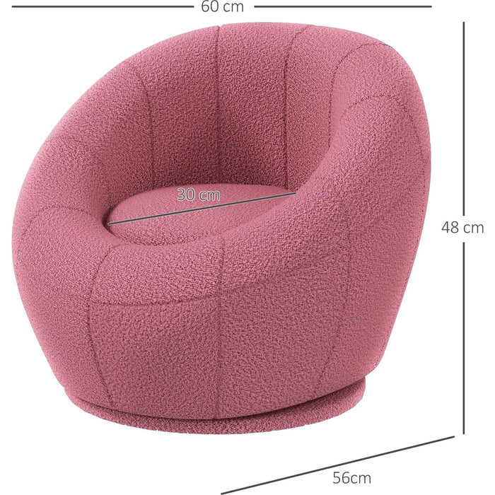 Modern Swivel Accent Chair - Pink - Green4Life