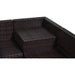 6-Seater Rattan Sofa Furniture Set with Cushions - Brown - Outsunny - Green4Life