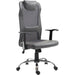 Vinsetto Mesh High Back Desk Chair with Headrest & Adjustable Height - Grey - Green4Life