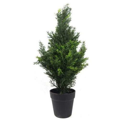 60cm Artificial Cedar Cypress Topiary - UV Resistant - Green4Life