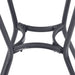 60cm Round Garden Bistro Table with Mesh Tabletop - Dark Grey - Outsunny - Green4Life