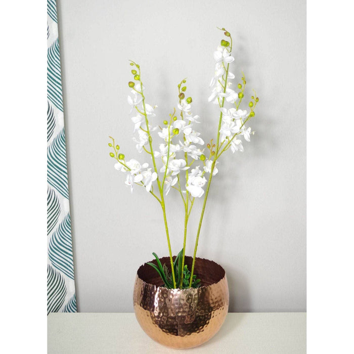 60cm White Artificial Luxury Orchid - Green4Life