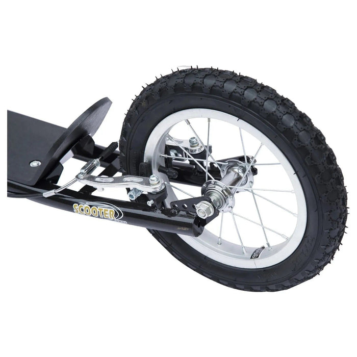 Push Scooter with Pneumatic Tyres - Black - Green4Life