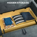 Two Seater Fabric Sofa Bed with Hidden Storage - Black - Green4Life