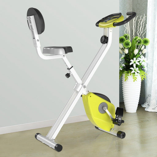 Resistance Exercise Bike with LCD Display - Yellow - Green4Life