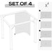 Outsunny 3x4m Light Grey Universal Sidewall Set of 4 Panels - Green4Life