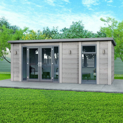 6m x 2.6m Fully Insulated Garden Room (Double Glazed) - 10 Years Warranty - Green4Life