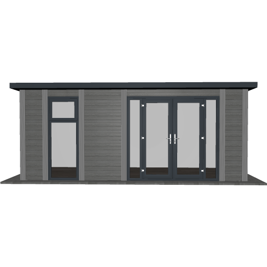 6m x 3.7m Fully Insulated Garden Room (Double Glazed) - 10 Years Warranty - Green4Life