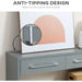 Console Table with Shelf and Drawers - Grey - Green4Life