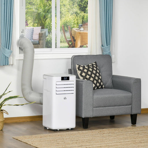 7000 BTU Air Conditioner for Cooling, Dehumidifying & Ventilating with Remote Control and LED Display - White - Green4Life