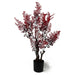 70cm Artificial Autumn Red Fern Tree Plant - Green4Life