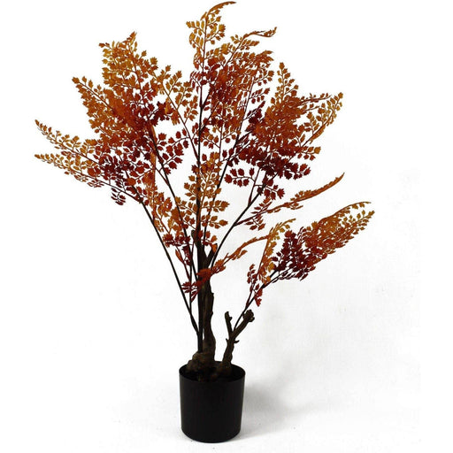 70cm Autumn Orange Fern Tree Artificial Plant - Green4Life