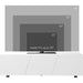 High Gloss TV Unit with Storage Shelves for TVs up to 70" - White - Green4Life