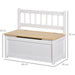 Snowcap White Multipurpose Toy Box and Seating Bench - Green4Life