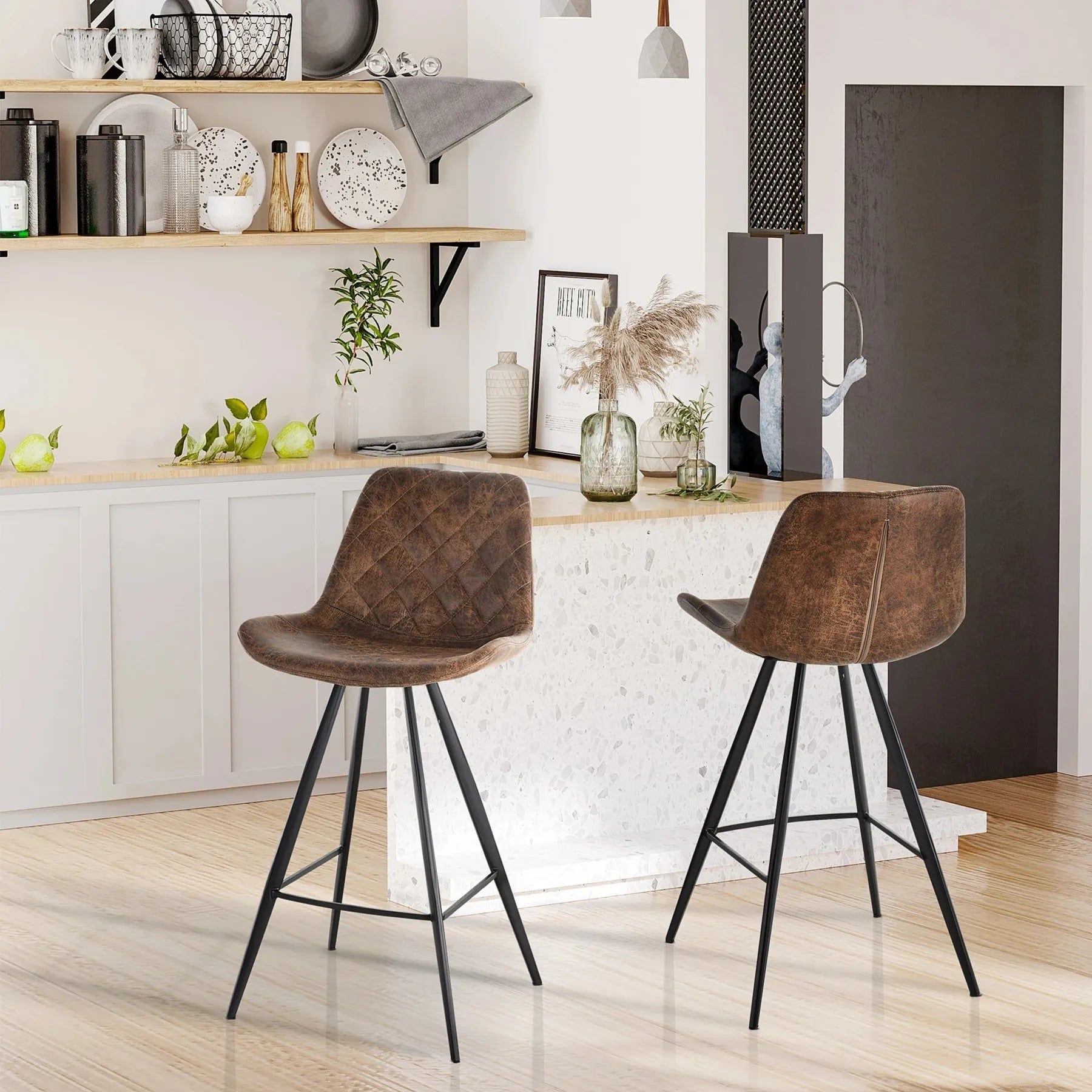 Online Vintage Barstools (2) pair