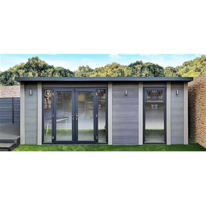 7m x 2.6m Fully Insulated Garden Room (Double Glazed) - 10 Years Warranty - Green4Life