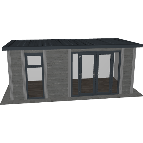 7m x 2.6m Fully Insulated Garden Room (Double Glazed) - 10 Years Warranty - Green4Life