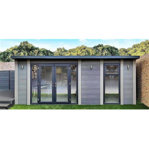 7m x 3.7m Fully Insulated Garden Room (Double Glazed) - 10 Years Warranty - Green4Life